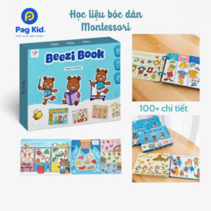 Sách bóc dán Montessori Song Ngữ Anh Việt