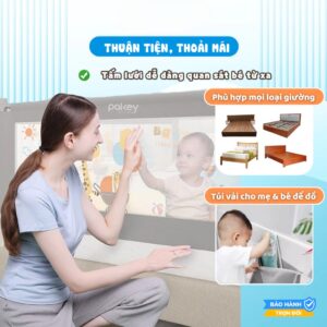 🛏️THANH CHẮN GIƯỜNG AN TOÀN CHO BÉ – GIẤC NGỦ NGON, MẸ AN TÂM TUYỆT ĐỐI 🌙
