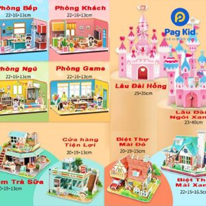 Bộ 3D Mô Hình Nhiều Chủ Đề Cho Bé