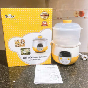 🍲 NỒI NẤU CHẬM BEAR SUBE001 – NẤU NGON, GIỮ DƯỠNG CHẤT! 🐻