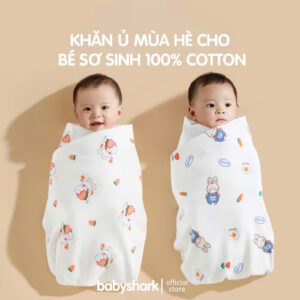 KHĂN Ủ MÙA HÈ CHO BÉ SƠ SINH