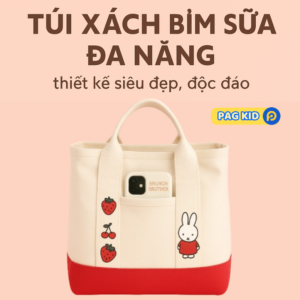 Túi Xách Vải Bỉm Sữa Canvas Đa Năng