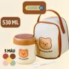 Ủ CHÁO CHO BÉ HÌNH GẤU DUNG TÍCH 530ML