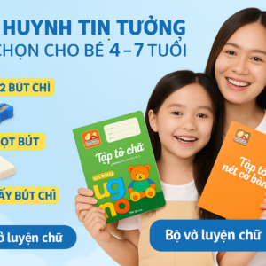 Sách-Bộ 10 quyển luyện viết tập tô chữ cho bé
