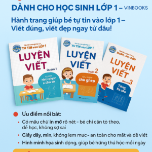 📘✍️ BỘ SÁCH LUYỆN VIẾT DÀNH CHO HỌC SINH LỚP 1
