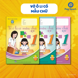 BỘ 3 VỞ Ô LI MẪU CHỮ LỚP 1