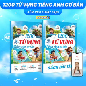 BỘ ĐÔI SÁCH + VIDEO: 1200 TỪ VỰNG TIẾNG ANH CƠ BẢN