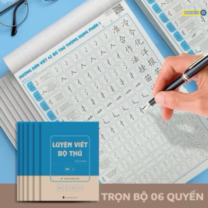 COMBO6 SÁCH LUYỆN VIẾT CHỮ HÁN - CƠ BẢN ĐẾN NÂNG CAO