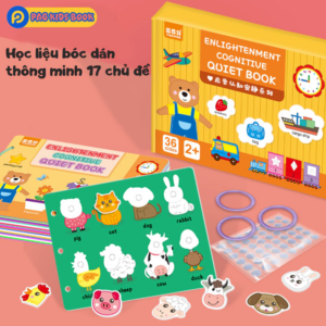 📘 SÁCH HỌC BÓC DÁN MONTESSORI – 17 CHỦ ĐỀ GIÚP BÉ PHÁT TRIỂN TOÀN DIỆN!