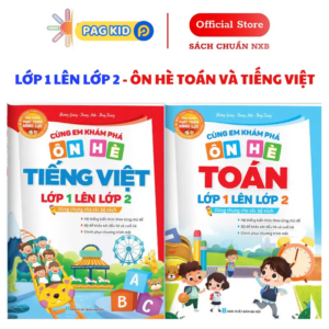 BỘ ĐÔI SÁCH ÔN HÈ LỚP 1 LÊN LỚP 2 – MÔN TOÁN & TIẾNG VIỆT