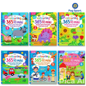 SÁCH COLOURING 365 NGÀY TÔ MÀU CHO BÉ