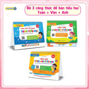 COMBO 3 SÁCH CÔNG THỨC : TOÁN, VĂN, ANH TIỂU HỌC