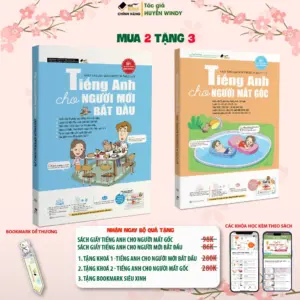 Combo 2 Sách Tiếng Anh cho người bắt đầu và Tiếng Anh cho người mất gốc