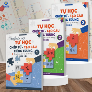 Combo 3 Sách Tự Học Ghép Từ - Tạo Câu Tiếng Trung