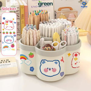 Hộp đựng bút để bàn xoay 360