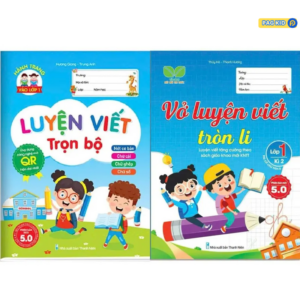Combo 2 cuốn sách Luyện Viết Trọn Bộ và Luyện Viết Tròn Li giúp bé luyện chữ đẹp