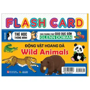 COMBO FLASH CARD (Theo phương pháp giáo dục sớm Glenn Doman) - Rau củ - Động Vật Hoang Dã