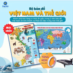 🌍✨ BỘ BẢN ĐỒ VIỆT NAM & THẾ GIỚI – MÓN QUÀ TRI THỨC CHO BÉ YÊU ✨🌍