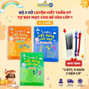 3 Bộ Sách Tập Viết Tự Xóa Cho Bé