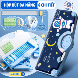 Hộp Đựng Bút Thiết Kế Sáng Tạo 6 Trong 1