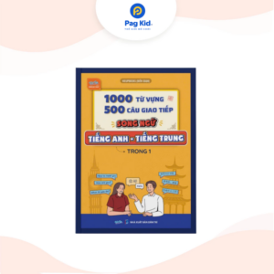 Sách 1000 từ vựng - 500 câu giao tiếp - Ngữ pháp “song ngữ” Tiếng Anh - Tiếng Trung kèm file nghe