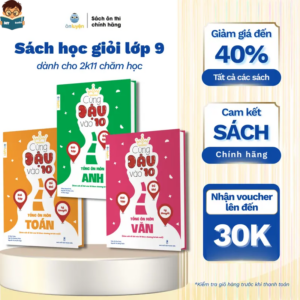 Bộ 3 Sách Cùng Ôn Luyện Vào 10 Toán Văn Anh