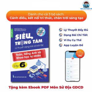 Sách Siêu Trọng Tâm 3 môn, Toán, Tiếng Anh, KHTN Lớp 6