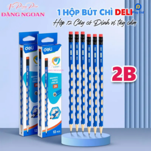 3 Hộp 36 bút chì gỗ 2B Có Định Vị