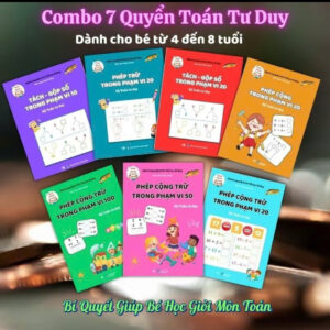 BC49 - COMBO 7 CUỐN SÁCH TOÁN TƯ DUY CHO BÉ