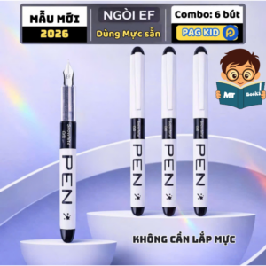 BC78 - Combo 6 Bút Máy Gell Mực Trực Tiếp Không Cần Bơm Mực