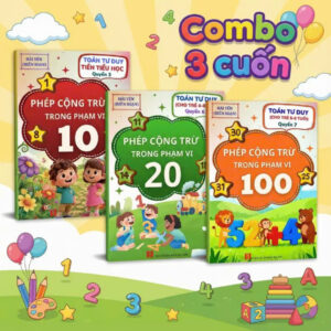 BC79 - Combo 3 Cuốn Học Toán Tư Duy Cho Bé Từ 3-8 tuổi